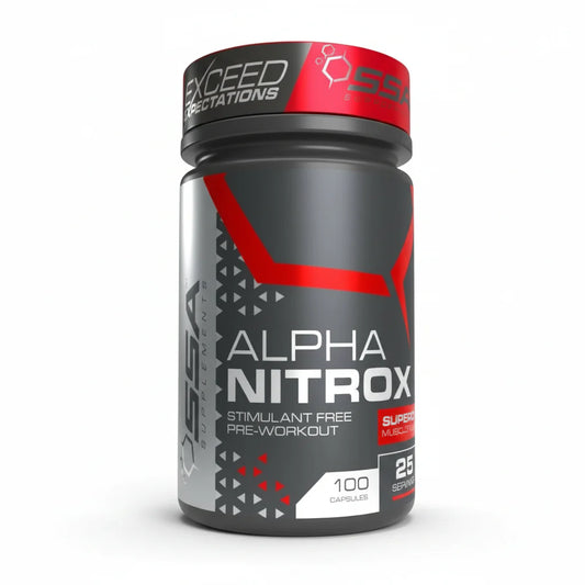SSA Alpha Nitrox Pre Workout 100 Capsules